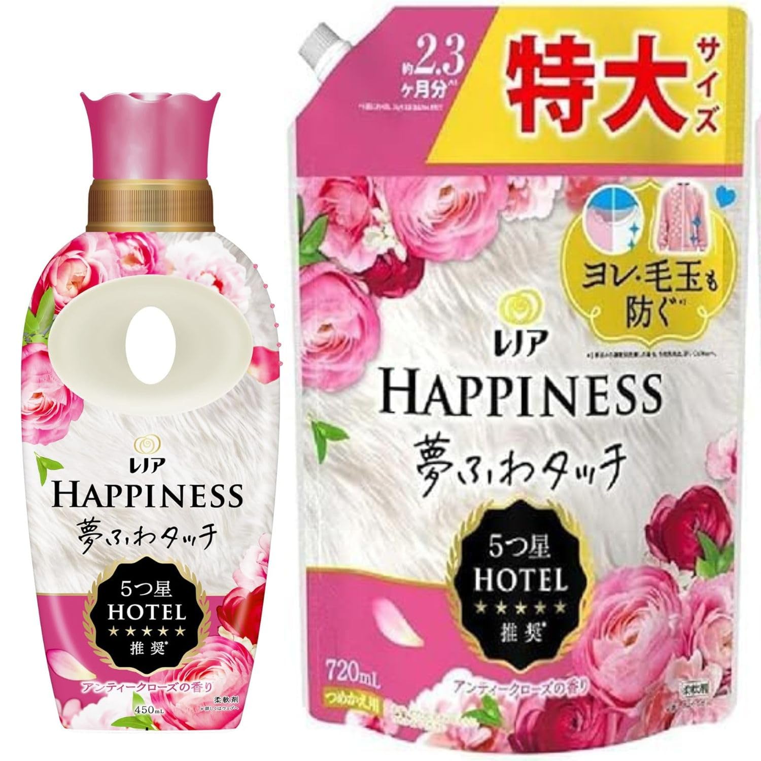 Amazon | レノアハピネス 柔軟剤 夢ふわタッチ 華やかに香る